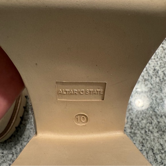 Altar’d State Cream Taupe Chelsea Boots - Picture 10 of 13